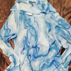 Anne Klein Cool Water Blouse